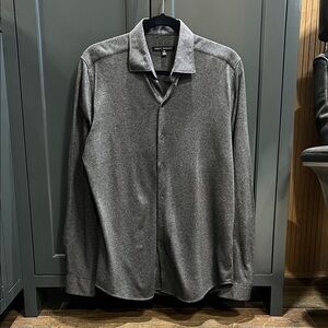 Robert Barakett Gray Casual Button Down Shirt